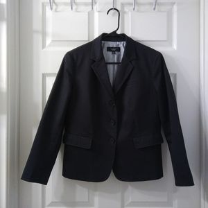 EUC Black Stretch Cotton 3 Button Blazer